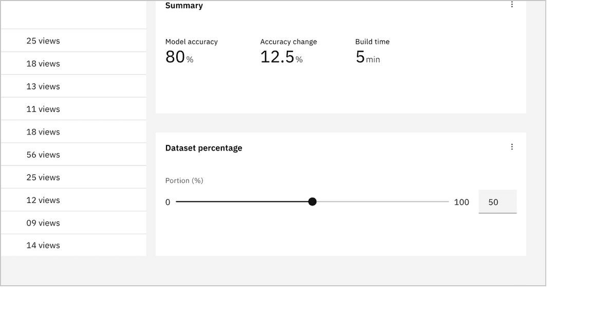 Example of a default slider in context